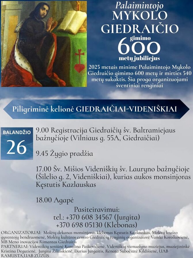 Rimanto Giedraičio iliustracija / Renginių programa balandžio 26 d.