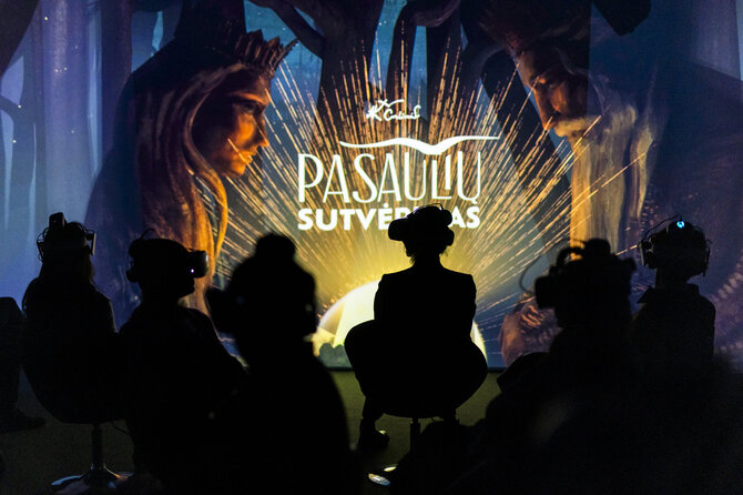 Pranešimo autorių nuotr. / Virtualios realybės patirtis „Pasaulių sutvėrimas“ 