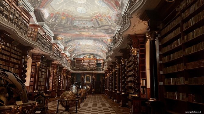  „Po kelionės“ nuotr. / Barokinė bibliotekos salė