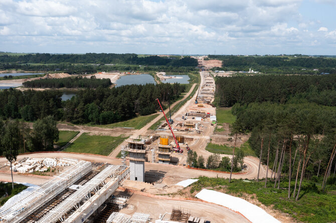 LTG grupės nuotr. / „Rail Baltica“ statybvietė