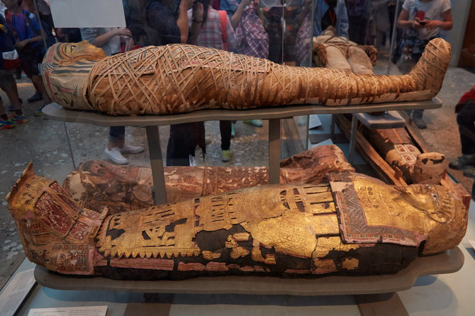 123RF.com nuotr./Egipto mumija ir sarkofagas Britų muziejuje Londone