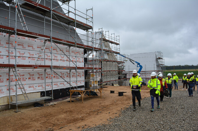 Ados Alejūnaitės nuotr. / Taip atrodė Šeduvos žydų istorijos muziejaus „Dingęs štetlas“ statybos