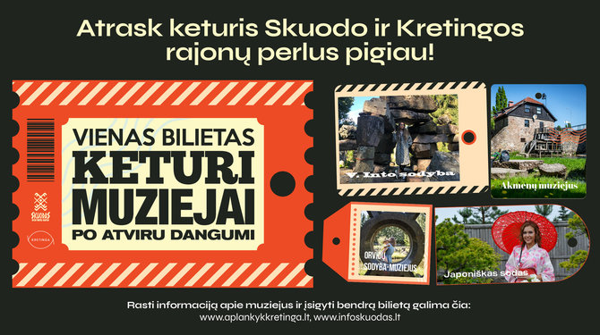 Jėgas suvieniję Skuodo ir Kretingos rajonai pristato unikalų turizmo produktą