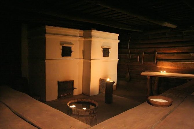 Foto della sauna della villa.  / Sauna del palazzo