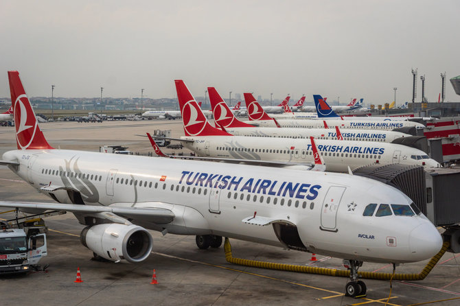 123RF.com nuotr. / „Turkish Airlines“ lėktuvai