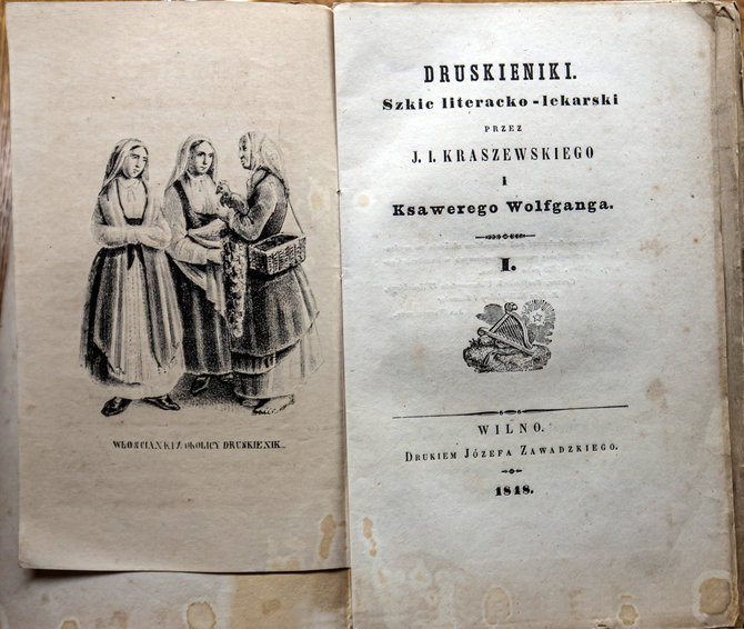 Ramūno Guigos nuotr. / 1848 m. leidinyje – Ignoto Kaševskio pavaizduotos to meto druskininkietės