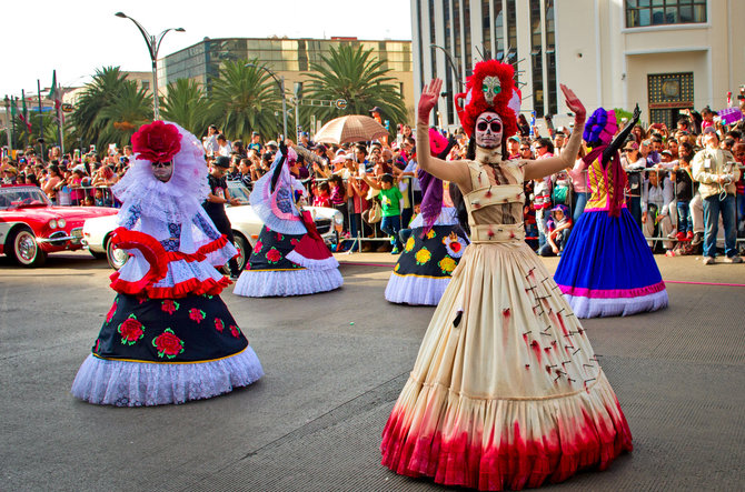 123RF.com nuotr. / Dia de los Muertos (Mirusiųjų diena) Meksikoje