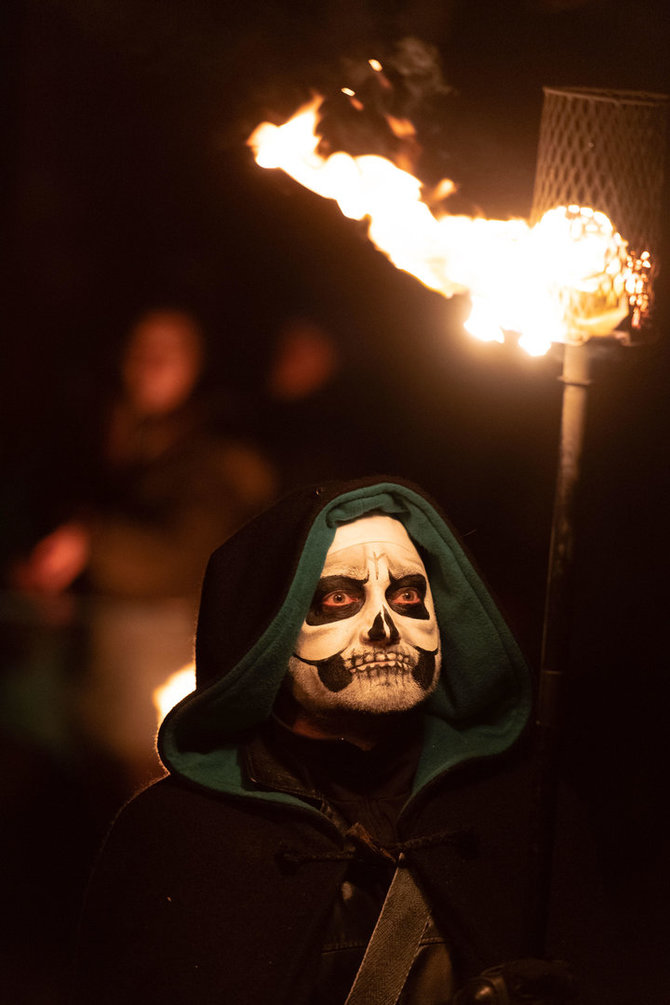 Vida Press nuotr. / „Samhuinn“ ugnies festivalis Edinburge, Škotija