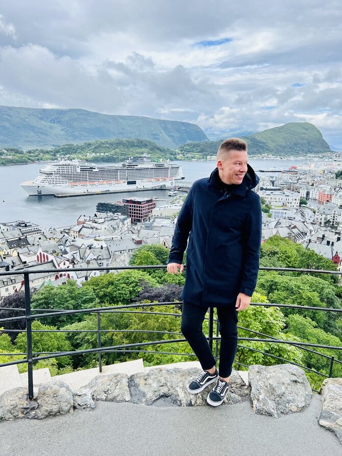 Asmeninio archyvo nuotr. / Rimvydas Širvinskas-Makalius Norvegijoje
