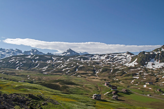 Vida Press nuotr. / Šveicarijos kalnų panorama