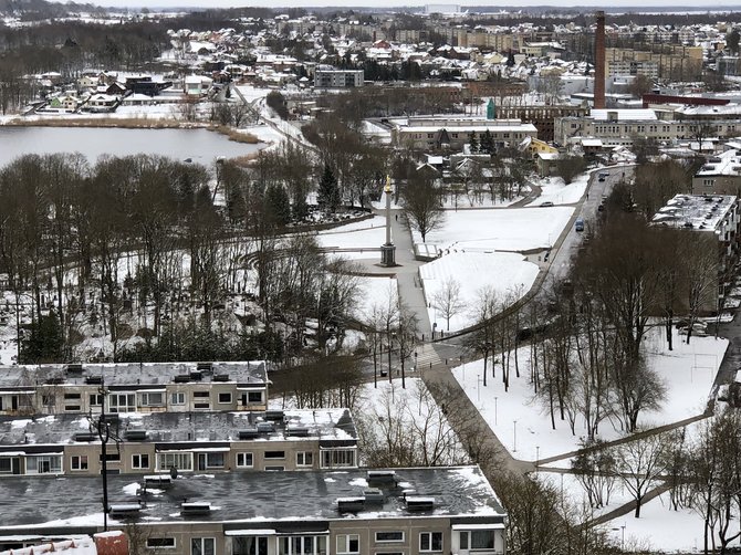 Virginijos Barštytės nuotr. / Šiauliai iš katedros bokšto