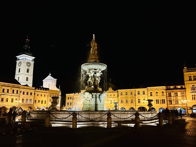 Monikos Svėrytės nuotr. / Česke Budekovicų centrinė miesto aikštė