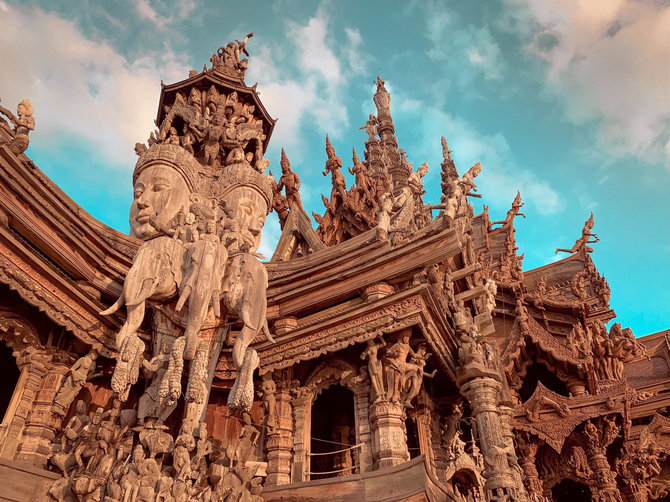Tailandieciai.lt nuotr. / The Sanctuary of Truth (Tiesos šventykla), Pataja
