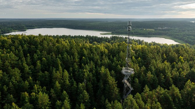 Pranešimo autorių nuotr. / Netoli Ginučių kaimo esantis apžvalgos bokštas