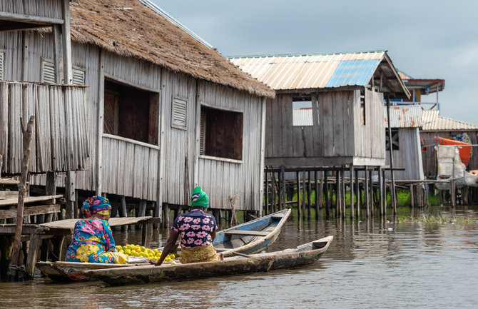 Shutterstock nuotr. / Ganvjė (Ganvie) kaimas Benine, Afrika