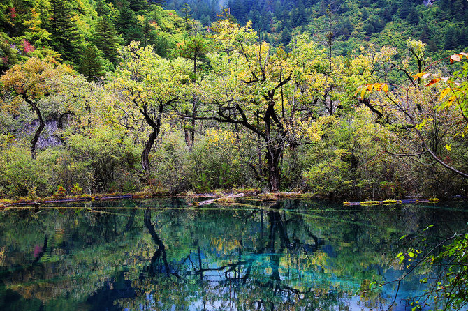 Asmeninio archyvo nuotr. / Dziudžaigou (Jiuzhaigou) nacionalinis parkas Kinijoje