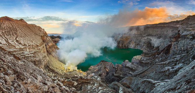Shutterstock nuotr. / Idženo ugnikalnis, Rytų Java