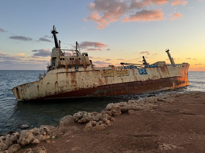 Ados Alejūnaitės / 15min nuotr. / Apleistas laivas „Edro III“, Kipras