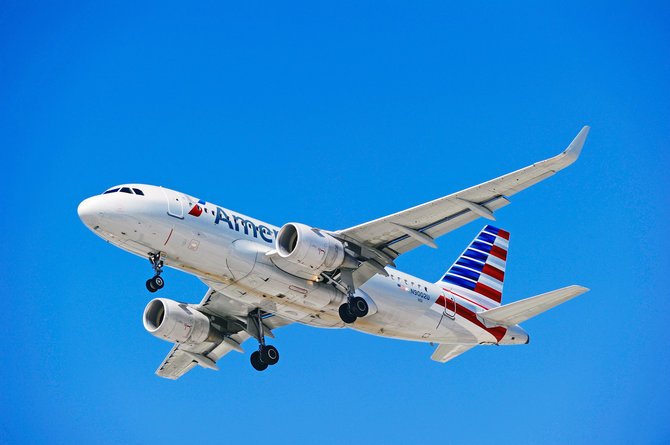 Shutterstock nuotr. / „American Airlines“ lėktuvas