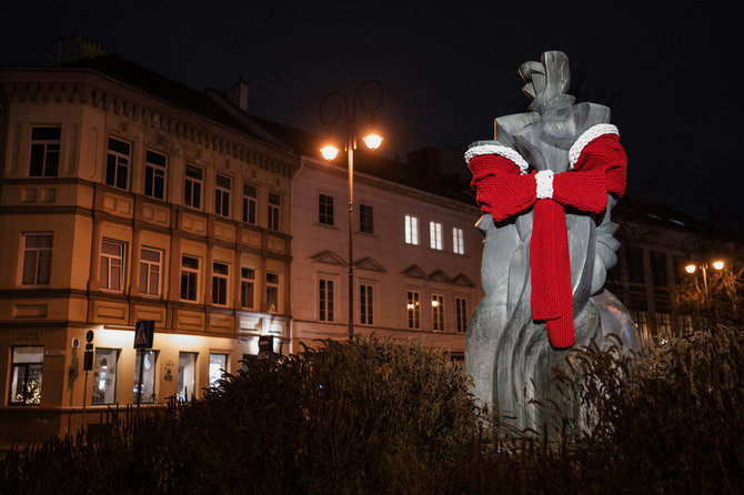 „Go Vilnius“ / „Ahoy“ nuotr. / Barboros Radvilaitės skulptūra