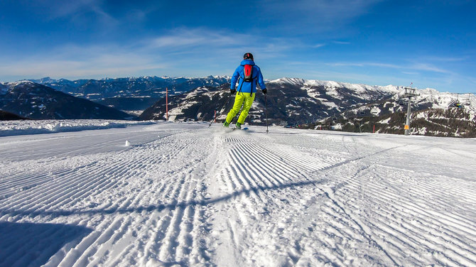 Shutterstock nuotr. / Slidinėjimas Austrijos Karintijos regione esančiame Bad Kleinkirchheim kurorte