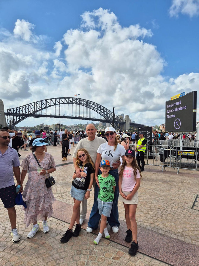 Asmeninio archyvo nuotr. / Kazilionių šeimos Naujųjų sutikimas Sidnėjuje, Australija