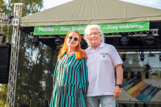 „Nida Jazz Maratonas 2022“ organizatorių nuotr./Laima Lavaste ir Leonidas Šinkarenka