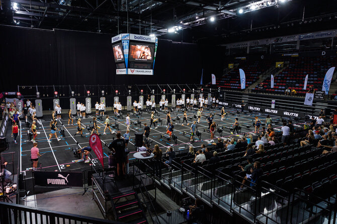 Elvio Žaldario nuotr./Funkcinio sporto Lietuvos čempionatui parengta „Švyturio“ arena
