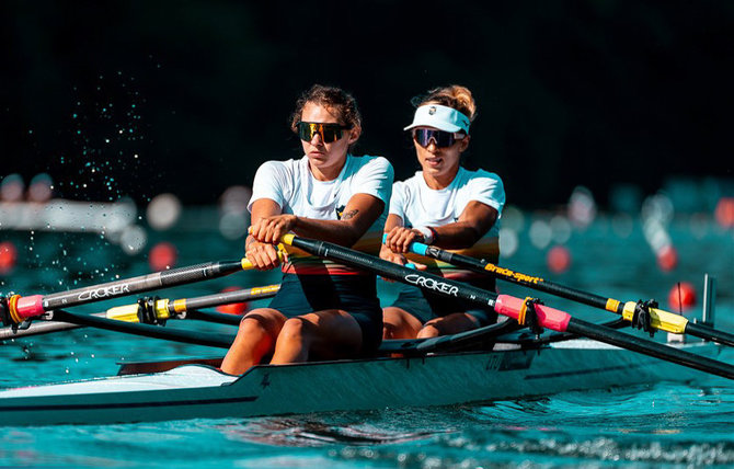 „World Rowing“ nuotr./Donata Karalienė ir Dovilė Rimkutė