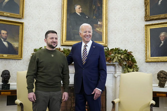 AFP/„Scanpix“ nuotr./Volodymyras Zelenskis atvyko į JAV