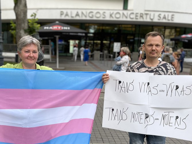 Gayline.lt nuotr./Prieš Vaido Baumilos koncertą – protestas