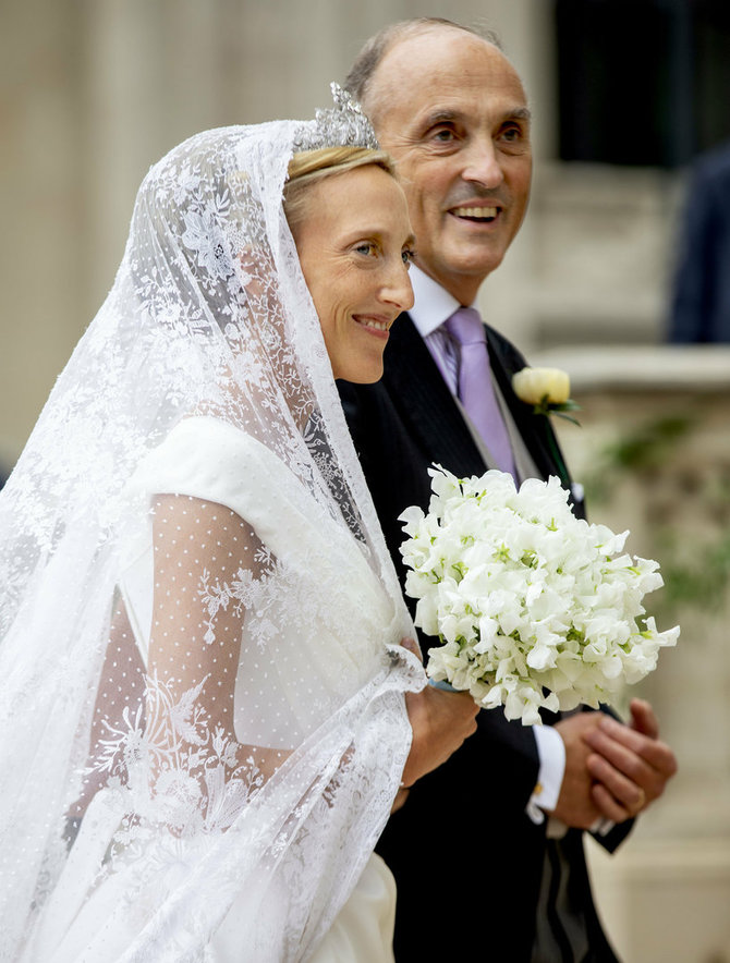 AFP/„Scanpix“ nuotr./Belgijos princesės Marios Lauros ir bankininko Williamo Isvy vestuvės