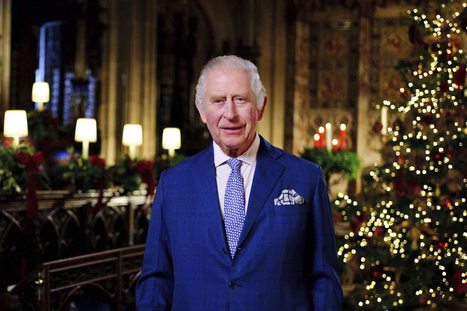 AFP/„Scanpix“ nuotr./Karaliaus Charleso III Kalėdų sveikinimas