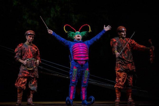 Ramūno Vilkelio nuotr./„Cirque du Soleil“ šou OVO premjera Vilniuje