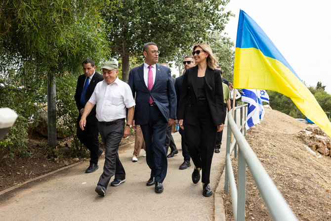 AFP/„Scanpix“ nuotr./Olena Zelenska Izraelyje