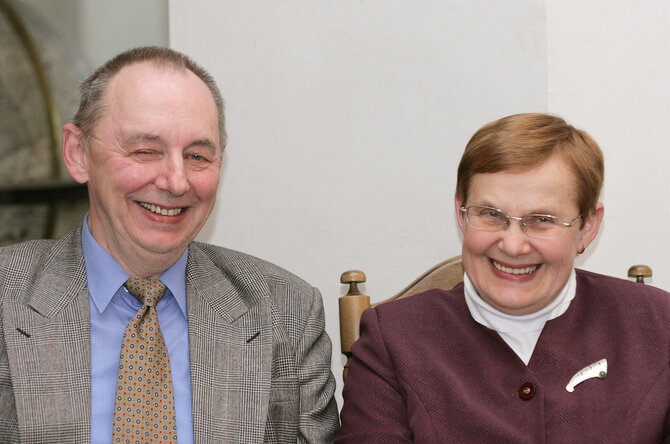 Arvydas Šliogeris, Viktorija Daujotytė/BNS nuotr. 