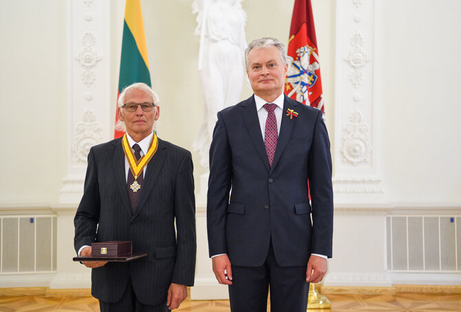 Vladas Žulkus ir Gitanas Nausėda / Roberto Dačkaus nuotr.