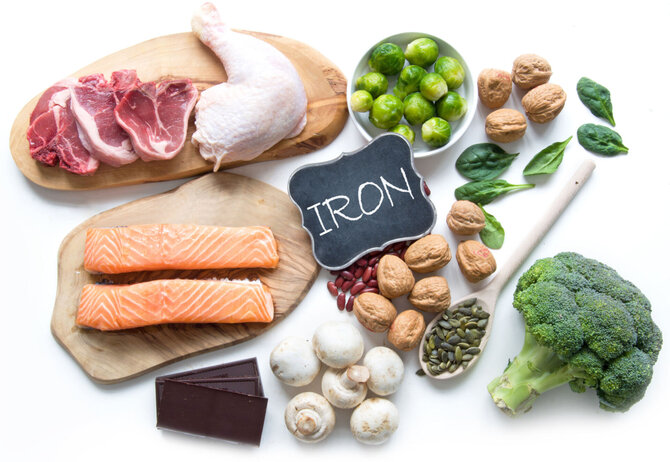 Geležies turintys maisto produktai