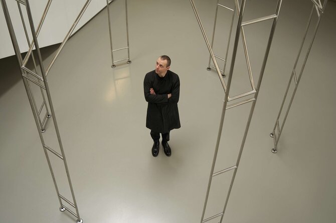 Lietuvos erdvės agentūros įkūrėjas menininkas Julijonas Urbonas. Emilijos Filipenkovaitės nuotr.
