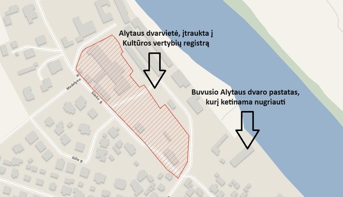 15min montažas/Buvusio Alytaus dvaro pastatas nebuvo įtrauktas į Kultūros vertybių registrą