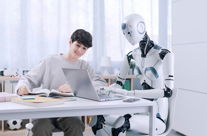 Shutterstock nuotr./Robotas mokytojas