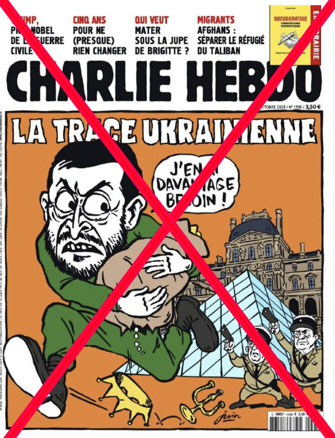 Ekrano nuotr. /„Charlie Hebdo“ viršelio klastotė