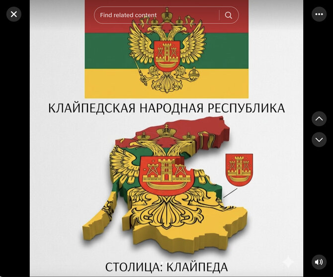 Ekrano nuotr. /„Klaipėdos liaudies respublikos“ veiklą imituoja Rusijos specialiosios tarnybos
