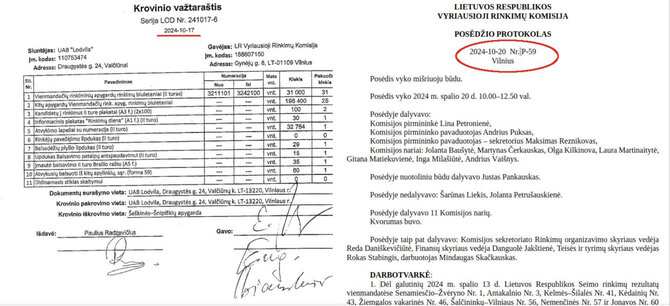 Ekrano nuotr. /Iniciatyvinė grupė „Facebook“ tinkle kelia klausimą, dėl ko biuleteniai rinkimams buvo pristatyti anksčiau nei VRK paskelbė apie antrąjį turą