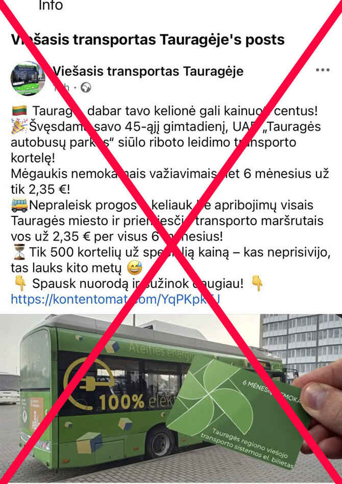 Ekrano nuotr. /Socialiniuose tinkluose platinama apgavystė