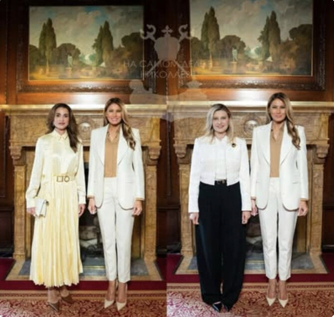 Ekrano nuotr. /Olena Zelenska ir Melania Trump
