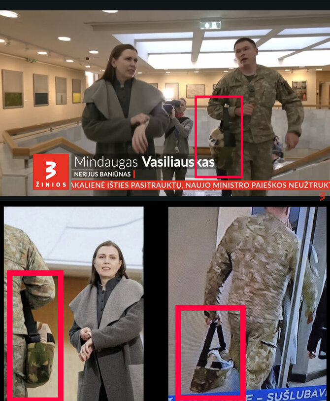 Ekrano nuotr. /Po D.Šakalienės apsilankymo vyriausybėje – rankinės detektyvas