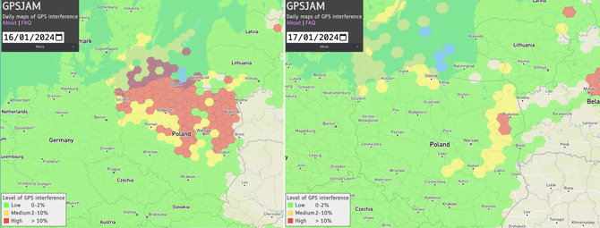 Ekrano nuotr. /GPS trikdžių žemėlapis