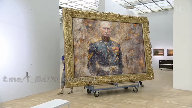 Ekrano nuotr. /V.Putino paveikslai Tretjakovo galerijoje – tiesa ar pokštas?