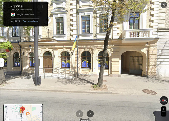 „Google street view“ nuotr./Pastatas Pylimo g. 6, Vilnius